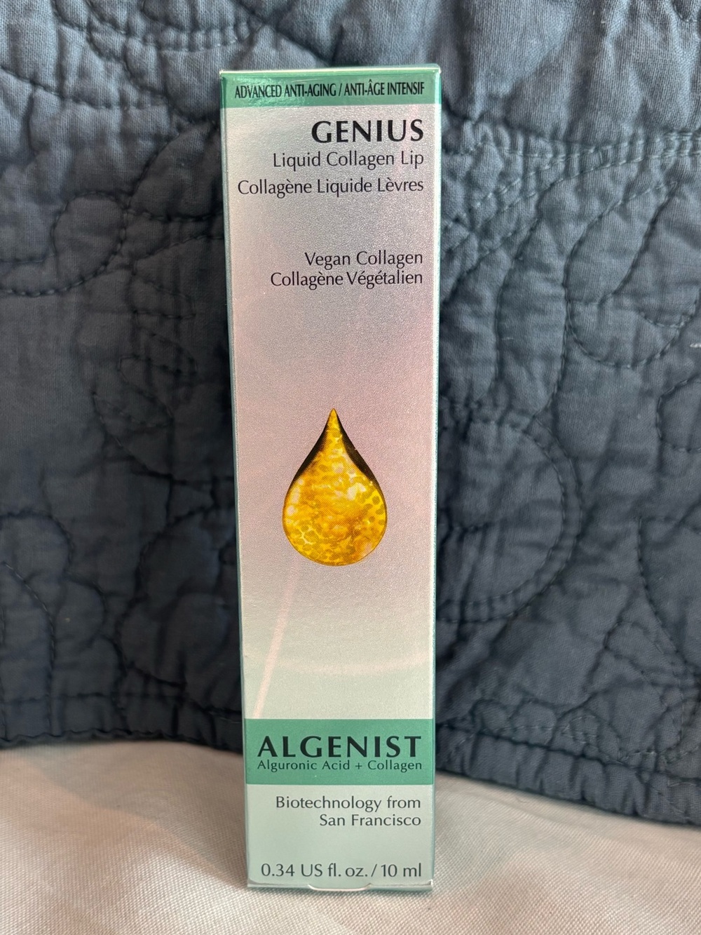 Algenist Genius Liquid Collagen Lip Vegan Collagen 0.34 oz New Sealed
